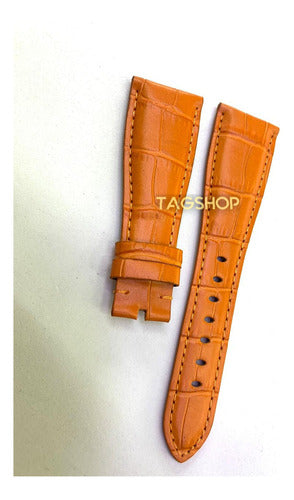 Pulseira Gaga Milano 24mmx16mm Laranja  Couro