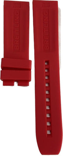 Pulseira Relógio Em Silicone 22mm P/ Marca Breitling