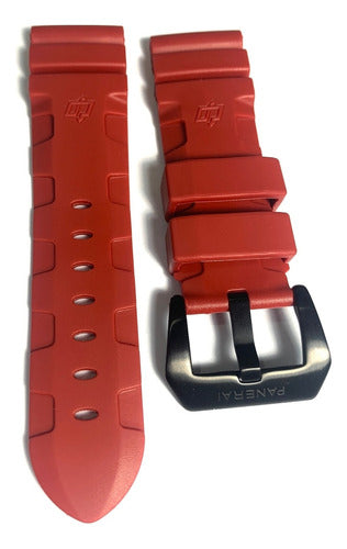 Pulseira Panerai Vermelho 24mm Completo