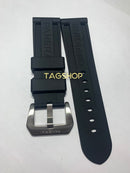 Pulseira Panerai Borracha 24mmx22mm Preta Fecho Aço