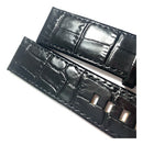 Pulseira Montblanc Preta de Couro 24mm Original