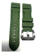 Pulseira Panerai 24mm Verde Fecho Prata