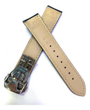 Pulseira de Couro Preta para Relógio Omega 20x18