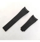 Pulseira de Silicone Rubber B Strap Preta 20mm para Relógios