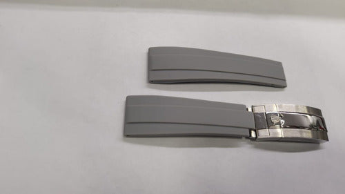 Pulseira Rolex Oysterflex 20mm Cinza P/relógios Originais