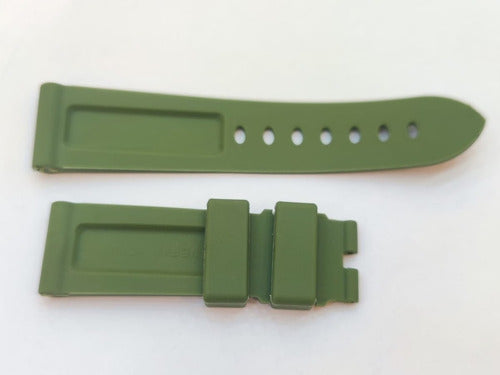 Pulseira Borracha Panerai Verde 22mm Alta Qualidade