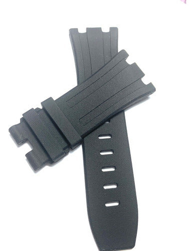 Pulseira Audemars Piguet 28mm Borracha Preta Ap