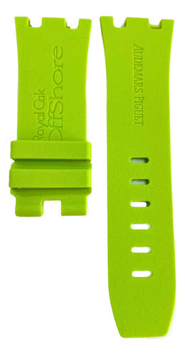 Pulseira Audemars Piguet 28mm Verde Com Fecho Aço Inox