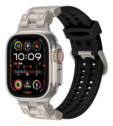 Pulseira Para Smartwatch 42/44/45 Ultra 49mm Titanium