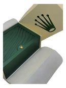 Caixa Rolex, estojo com certificado, etiqueta e manual.