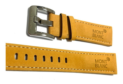Pulseira Mont Blanc Camurça 21mm Original