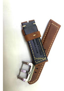 Pulseira Panerai Camurça Marrom Escuro 24mmx22mm Fecho Aço