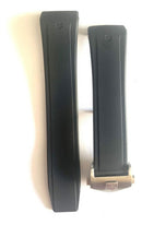 Pulseira de borracha Tag Heuer 22x18 com fecho de aço inoxidável.