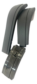 Pulseira de Borracha Rolex 21mmx16mm com Fecho de Aço Preto