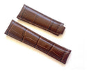 Pulseira de Couro Genuíno Rolex 20mm Marrom