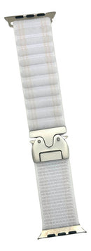 Pulseira Smartwatch de Tecido 42/44/45/49 com Fecho de Aço Inoxidável Sport