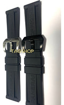 Pulseira Panerai Borracha 24mmx22mm Preta Fecho Aço