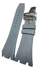 Pulseira Audemars Piguet Cinza 28mmx17mm Borracha Fecho Aço