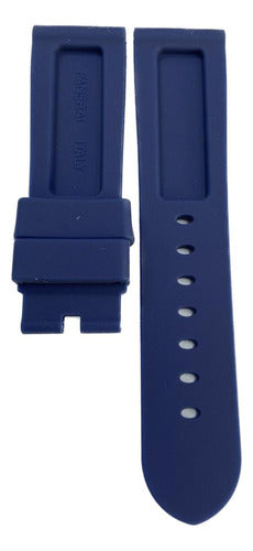 Pulseira Para Relógio Panerai 24mm Azul