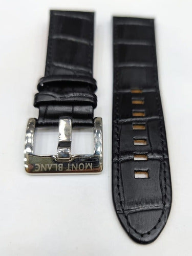 Pulseira- Couro Relógio Mont Blanc 22mm