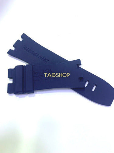 Pulseira Audemars Piguet Azul Escuro Borracha 28mmx24mm
