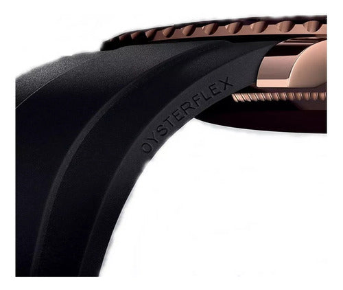 Pulseira Para Relogio Rolex 22mm Preta Premium