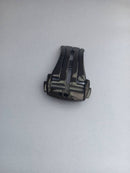 Fecho Omega de Aço Polido Preto 20mm