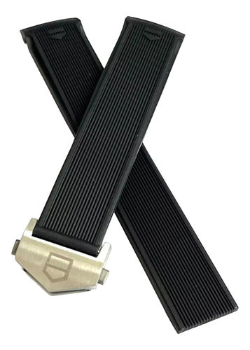 Pulseira Preta Para Tag Heuer Aquaracer Waj2112,way211a
