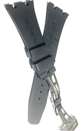 Pulseira Ap 28mm Borracha Cinza Completo
