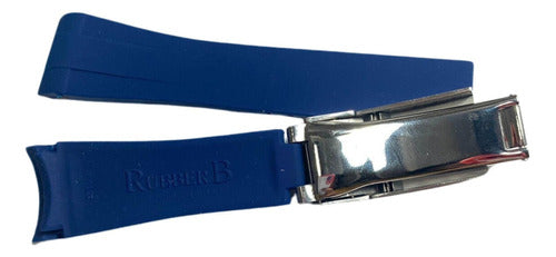 Pulseira Para Rolex 22mm Daytona Submariner Azul Completa