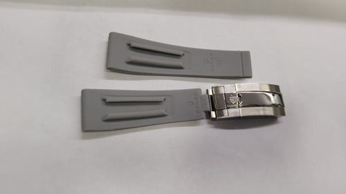 Pulseira Rolex Oysterflex 20mm Cinza P/relógios Originais