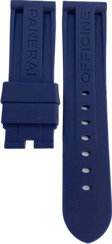 Pulseira Para Relógio Panerai 24mm Azul
