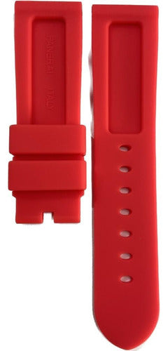 Pulseira Para Relógio Panerai Em Silicone 24mm