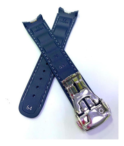 Pulseira Silicone Omega Diver 300 Seamaster 20mm