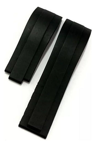 Pulseira Para Relogio Rolex 22mm Preta Premium
