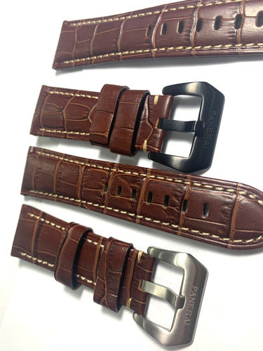 Pulseira Para Relógios Panerai Couro 26mm