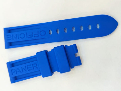 Pulseira Panerai Officine Azul Claro 22mm Alta Qualidade