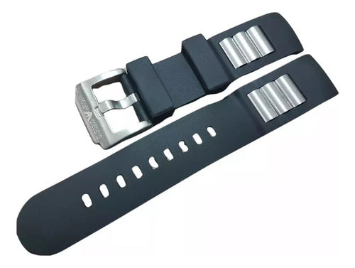 Pulseira Borracha Para Relogio Emporio Armani Ap-0690 Preta