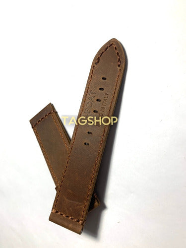 Pulseira U-boat Couro Marrom 22mmx22mm