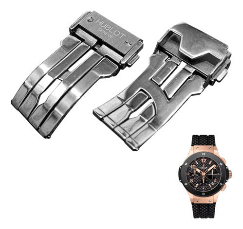 Fecho Deployant Prata Hublot Geneve Big Bang 22mm Premium