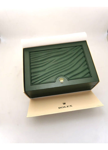 Caixa Estojo Rolex P/ Relógios Originais Completo Tag Verde