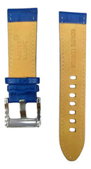 Pulseira Montblanc de Couro Azul 22mm Completa