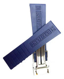 Pulseira para Breitling Azul 24mm com Fecho de Aço Inoxidável - Largura 24mm