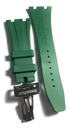 Pulseira Audemars Piguet Verde 28mmx17mm Fecho Aço