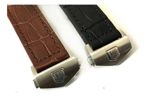Pulseira 22mm Tag Heuer Couro Completo