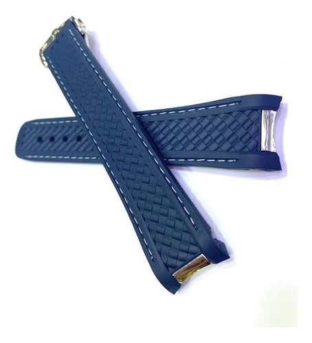 Pulseira Silicone Omega Diver 300 Seamaster 20mm