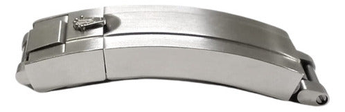 Fecho Rolex C/ Ajuste 20mm Aço Escovado Glidelock System