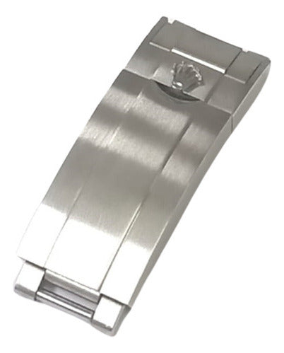 Fecho Rolex C/ Ajuste 20mm Aço Escovado Glidelock System