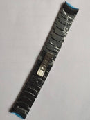 Pulseira Bvlgari de Aço Preta 24mm Completa