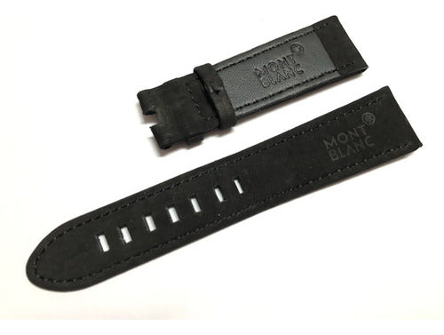 Pulseira Camurça Para Relógios Mont Blanc Camurça